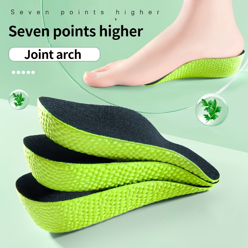 Women'S Shoes With Arch Support - 見えないインソール ハイアーチサポート 身長アップソール ハーフクッションシューズインサート ヒールリフト メモリーフォームシューパッド