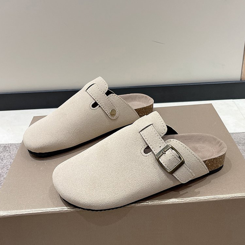 Women'S Shoes With Arch Support - クラシックビーチシューズ メンズ スエードサンダル 2026 レトロ コルク
