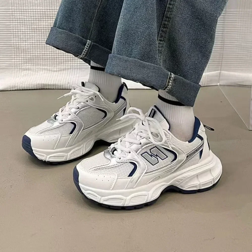 Women Shoes Nb - 女性用の厚底高級スニーカー,カジュアルシューズ,通気性メッシュ,テニス,加硫,アウトドアトレーナー,ファッション