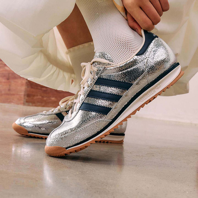 Women Shoes Hong Kong - アディダス オリジナルス JH8654 レディース カジュアルスニーカー メタリックレザーアッパー