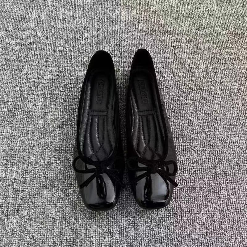 レディース バレエシューズ スクエアトゥ リボン スリップオ - Women'S Shoes Everyday のレビューと価格