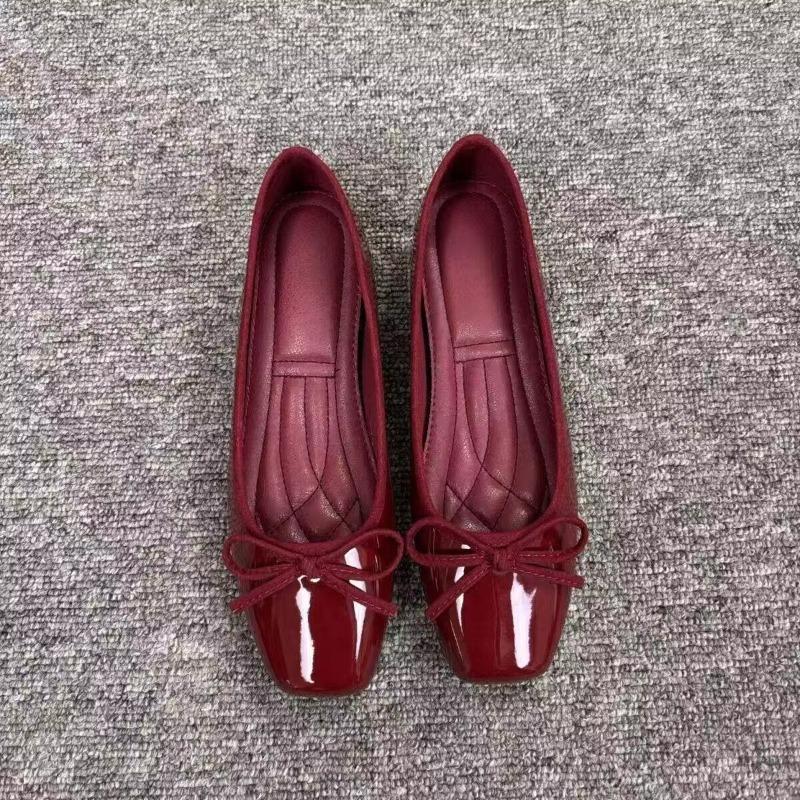 レディース バレエシューズ スクエアトゥ リボン スリップオ - Women'S Shoes Everyday のレビューと価格