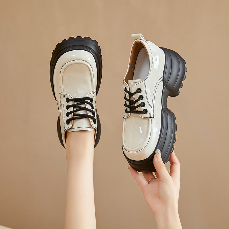 8 センチメートル合成パテントレザー高ブランドパンプスプラッ - Women Shoes Japanese Brand のレビューと価格
