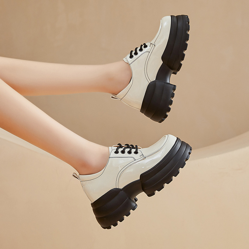 8 センチメートル合成パテントレザー高ブランドパンプスプラッ - Women Shoes Japanese Brand のレビューと価格