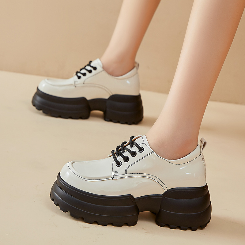 8 センチメートル合成パテントレザー高ブランドパンプスプラッ - Women Shoes Japanese Brand のレビューと価格