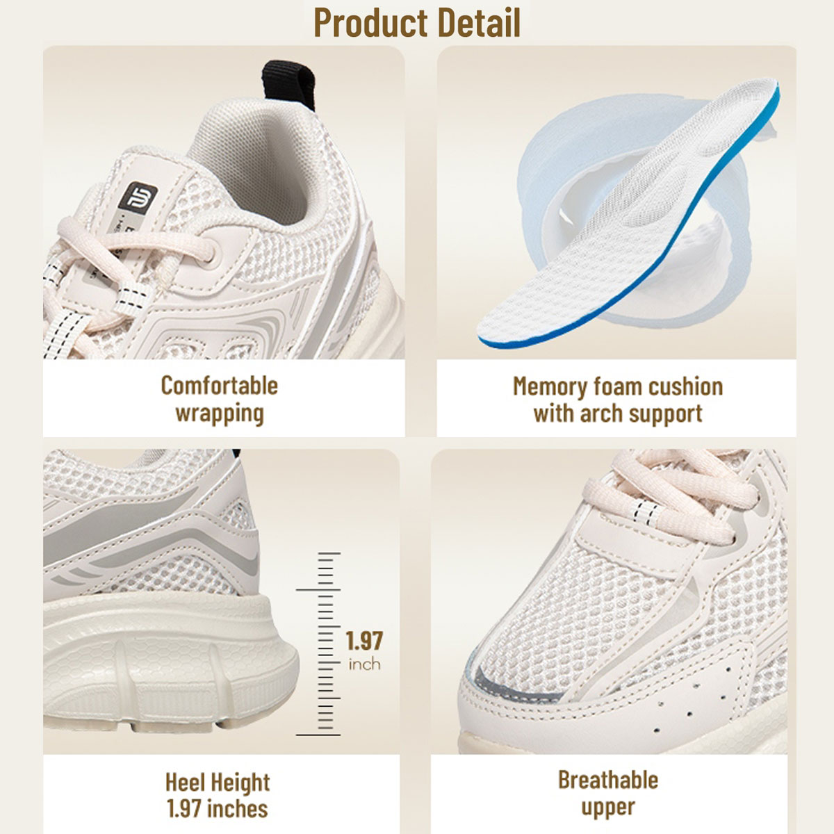 Baasploa 女性ランニングシューズファッション軽量メッ - Women Shoes Nb のレビューと価格