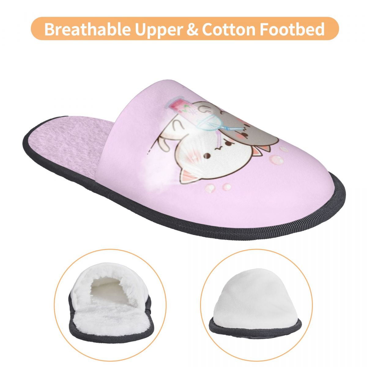 カスタムカップルモチキャットピーチとゴマスソフトメモリーフォ - Women Shoes Mochi のレビューと価格