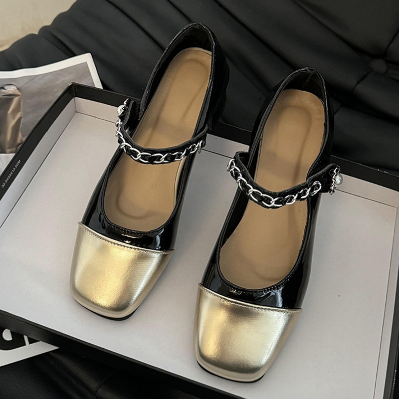 2026年 パールクラスプ 厚底ハイヒール ブラック ホワイ - Women Shoes With Heels のレビューと価格