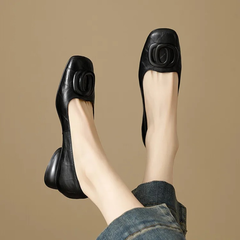 フランス風レディースシューズ パンプス レザーシューズ スク - Shoes Women Pumps のレビューと価格