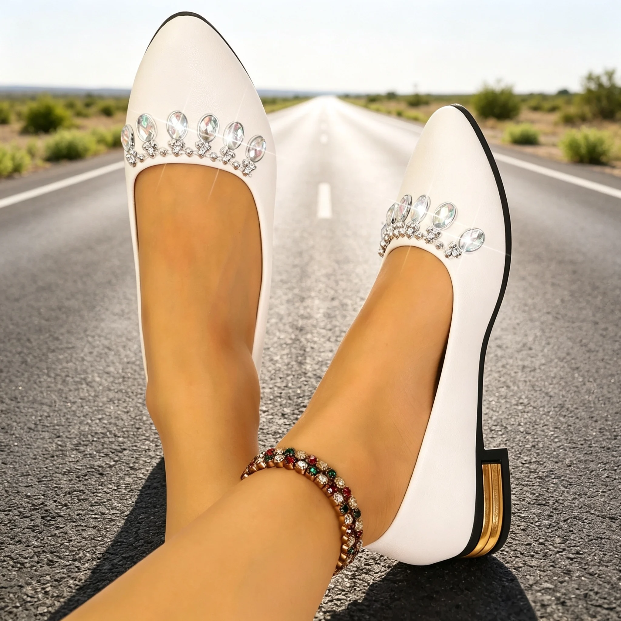 レディースフラットシューズ ポインテッドトゥ バレエシューズ - Women'S Shoes Everyday のレビューと価格