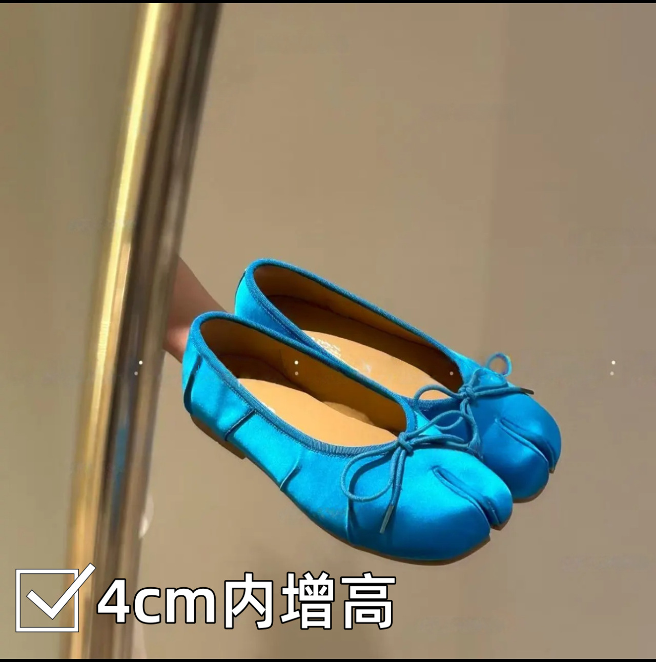 マストハブ女性用光沢のあるサテンタビスプリットトゥフラットス - Women Shoes Must Have のレビューと価格