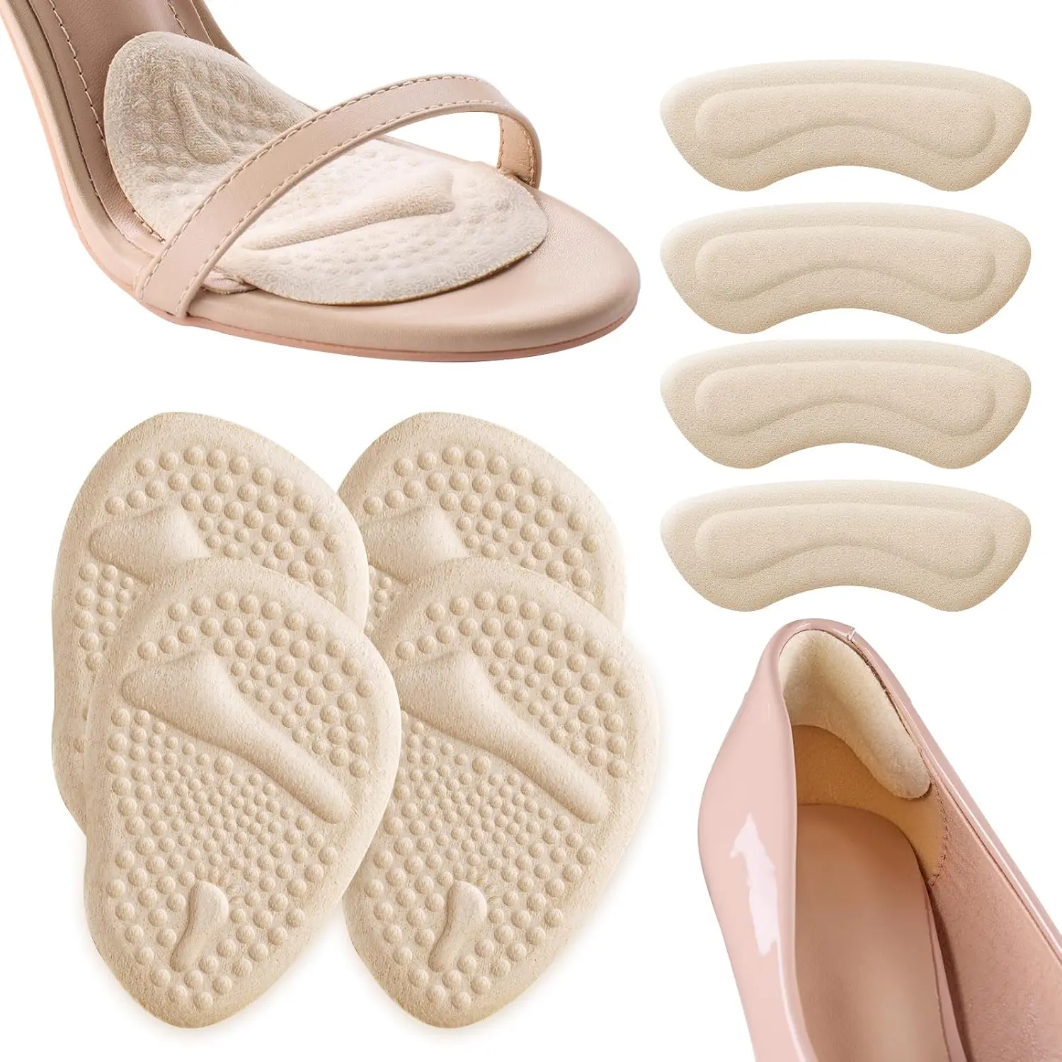 2セットのヒールパッド、足裏クッション、中足骨パッド、女性用 - Women Shoes With Heels のレビューと価格