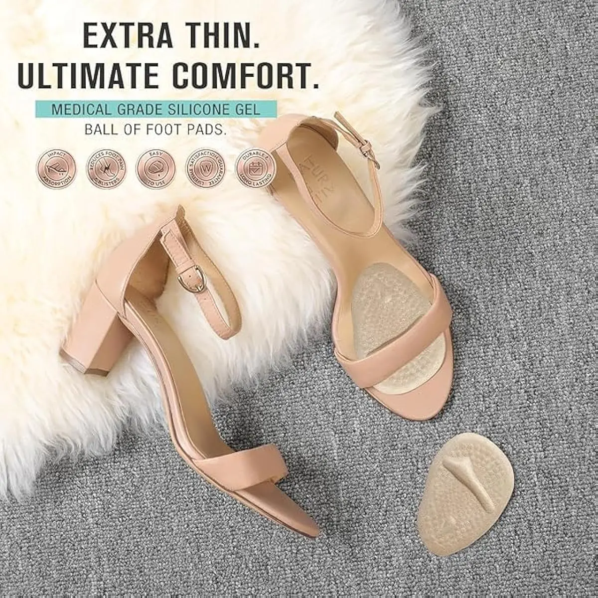 2セットのヒールパッド、足裏クッション、中足骨パッド、女性用 - Women Shoes With Heels のレビューと価格