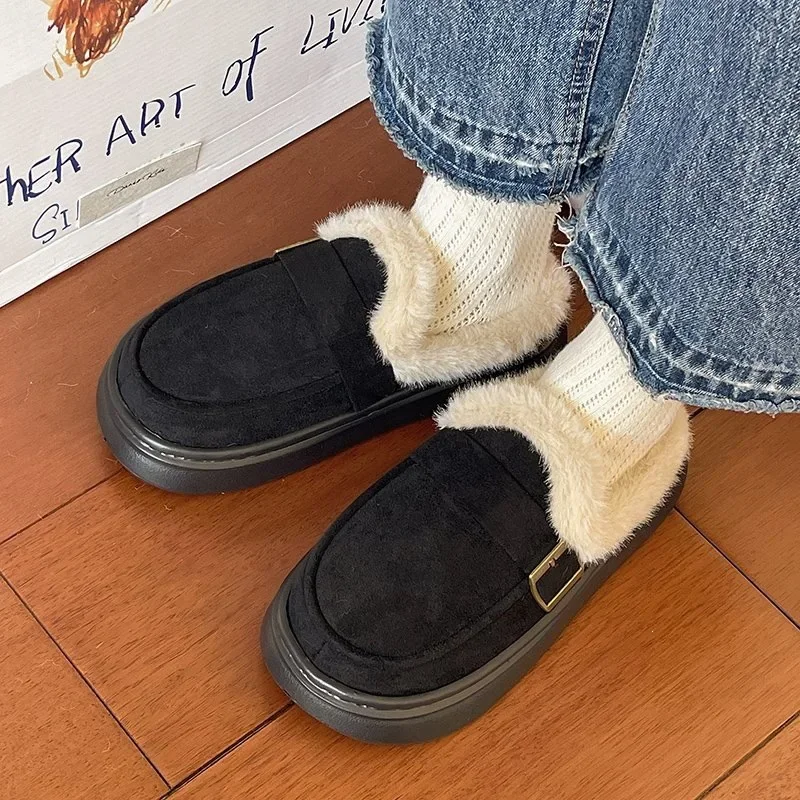 おしゃれなカジュアルなレディースルームスリッパ、冬用のふわふ - Women Shoes Japanese Brand のレビューと価格
