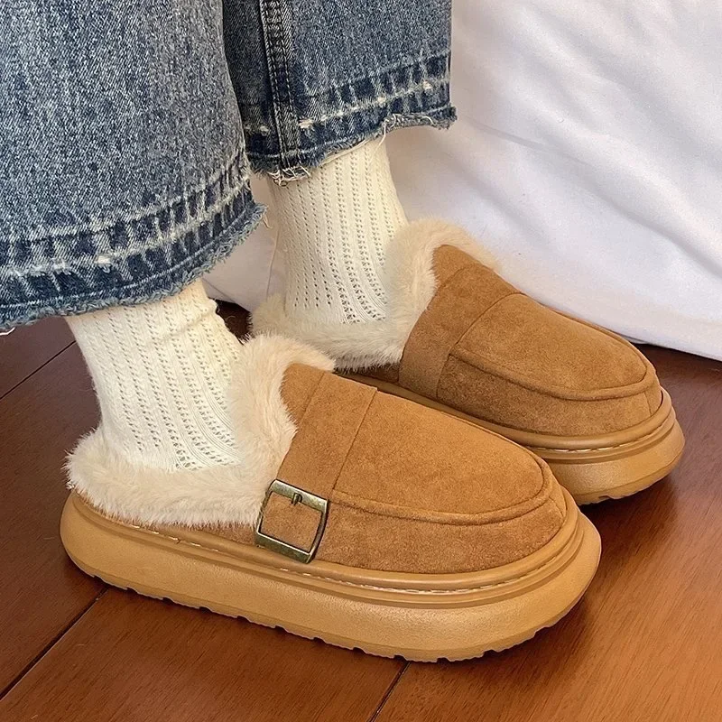 おしゃれなカジュアルなレディースルームスリッパ、冬用のふわふ - Women Shoes Japanese Brand のレビューと価格